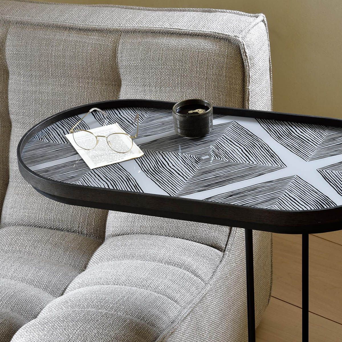 Dienblad bijzettafel ovaal - Afbeelding 3