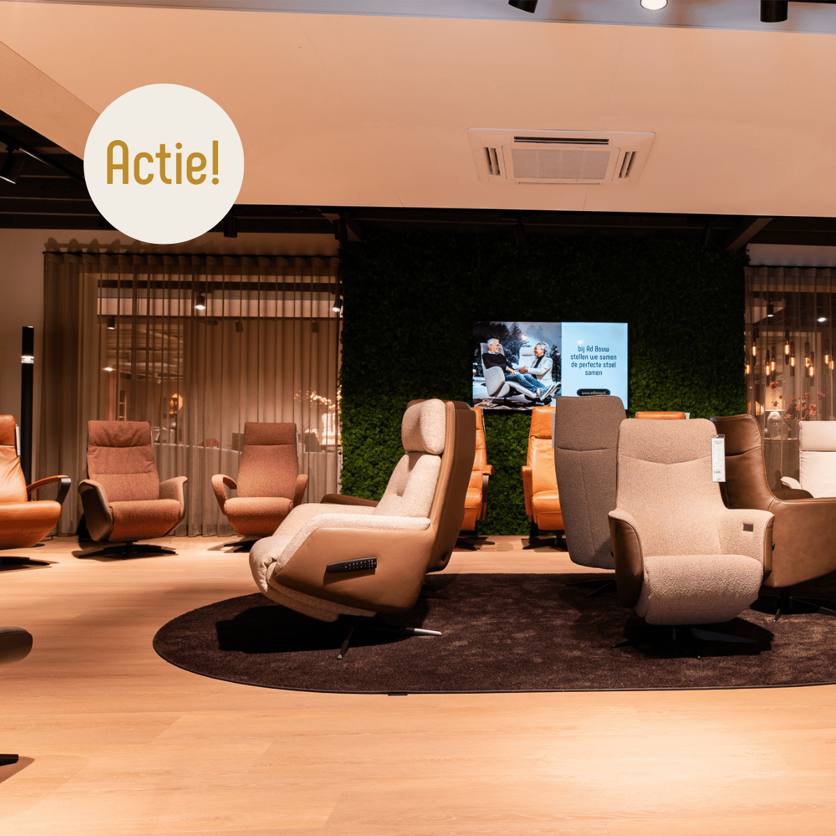 10% korting op alle onze sta-op-relaxstoelen